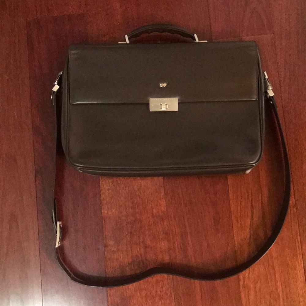 Braun Buffel Germany Leather Briefcase